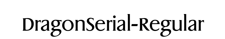 DragonSerial-Regular font preview
