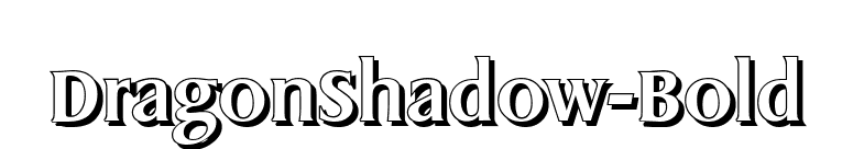 DragonShadow-Bold font preview
