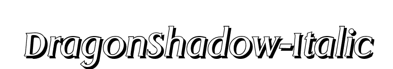 DragonShadow-Italic font preview