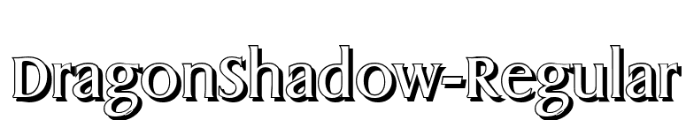 DragonShadow-Regular font preview