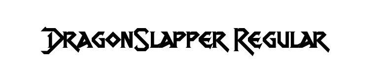 DragonSlapper Regular font preview