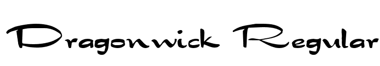 Dragonwick Regular font preview
