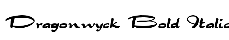 Dragonwyck Bold Italic font preview