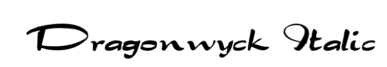 Dragonwyck Italic font preview