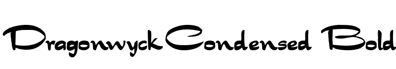 DragonwyckCondensed Bold font preview