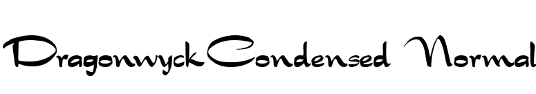 DragonwyckCondensed Normal font preview