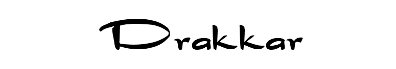Drakkar font preview