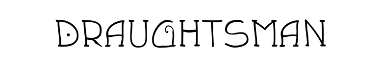 Draughtsman font preview