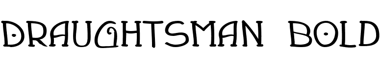Draughtsman Bold font preview