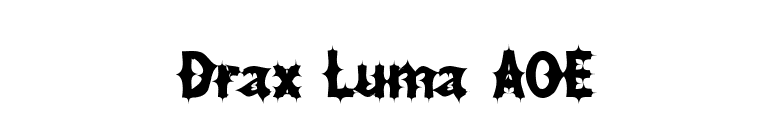 Drax Luma AOE font preview