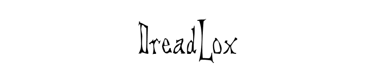 DreadLox font preview
