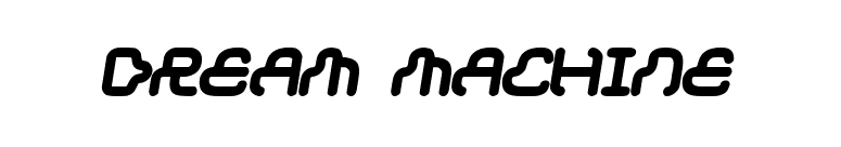 Dream machine font preview