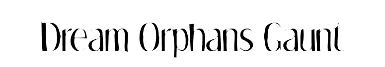 Dream Orphans Gaunt font preview