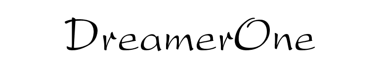 DreamerOne font preview