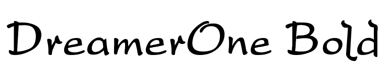 DreamerOne Bold font preview