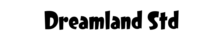Dreamland Std font preview