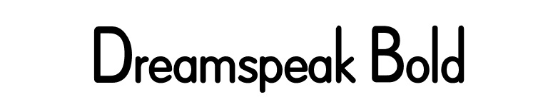 Dreamspeak Bold font preview