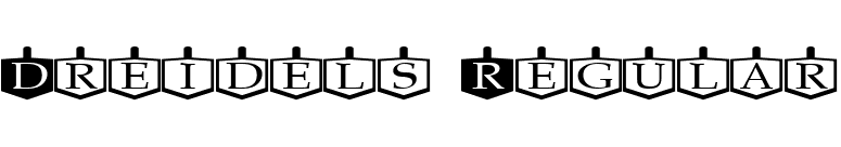 Dreidels Regular font preview