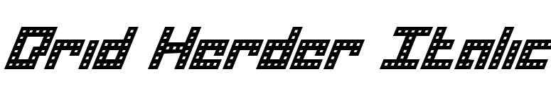 Drid Herder Italic font preview