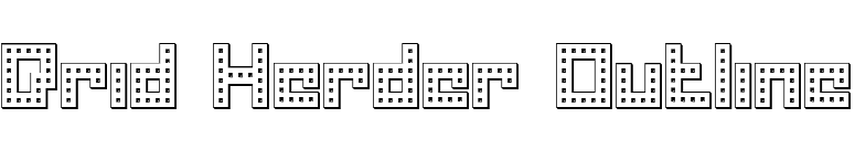 Drid Herder Outline font preview