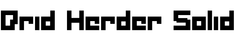 Drid Herder Solid font preview