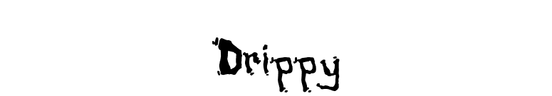 Drippy font preview