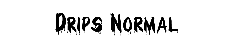 Drips Normal font preview