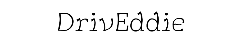 DrivEddie font preview