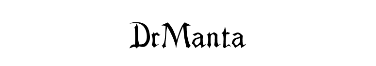 DrManta font preview