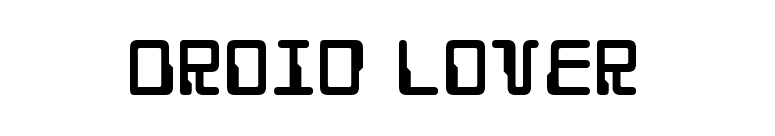 Droid Lover font preview