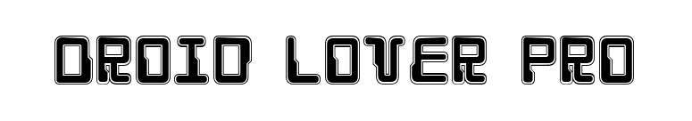 Droid Lover Pro font preview