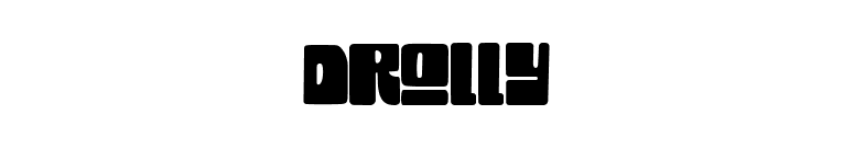 Drolly font preview