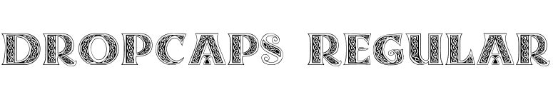 DropCaps Regular font preview
