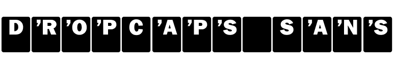 DropCaps Sans font preview
