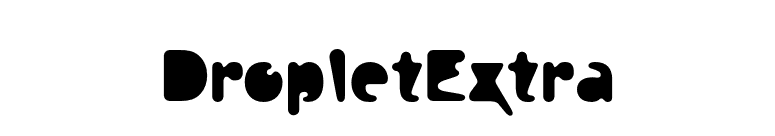 DropletExtra font preview