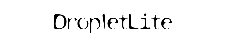 DropletLite font preview