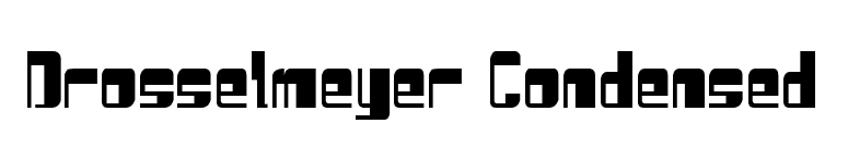 Drosselmeyer Condensed font preview