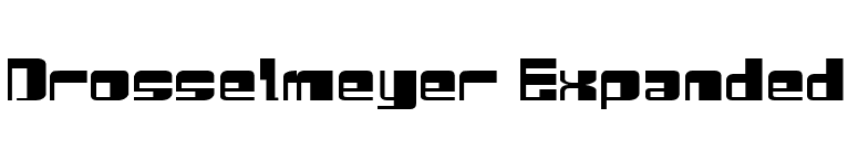 Drosselmeyer Expanded font preview