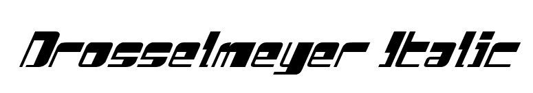 Drosselmeyer Italic font preview