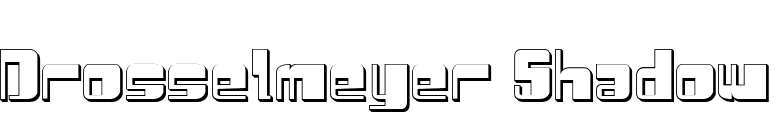 Drosselmeyer Shadow font preview