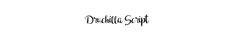 Druchilla Script font preview