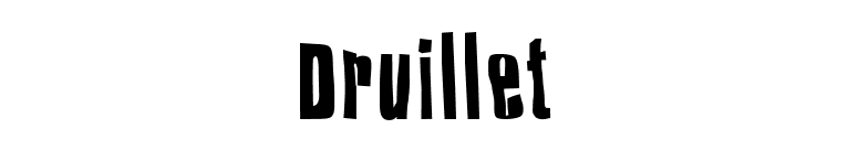 Druillet font preview