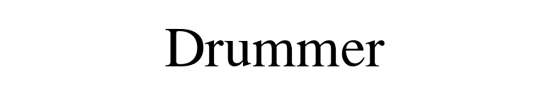 Drummer font preview