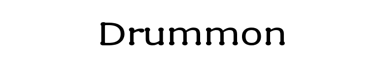 Drummon font preview