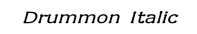 Drummon Italic font preview