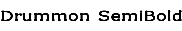 Drummon SemiBold font preview