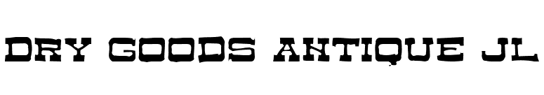 Dry Goods Antique JL font preview