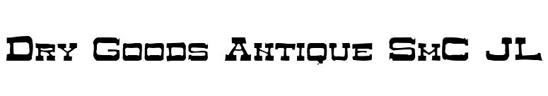 Dry Goods Antique SmC JL font preview