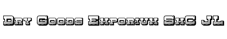 Dry Goods Emporium SmC JL font preview