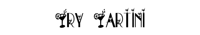 Dry Martini font preview